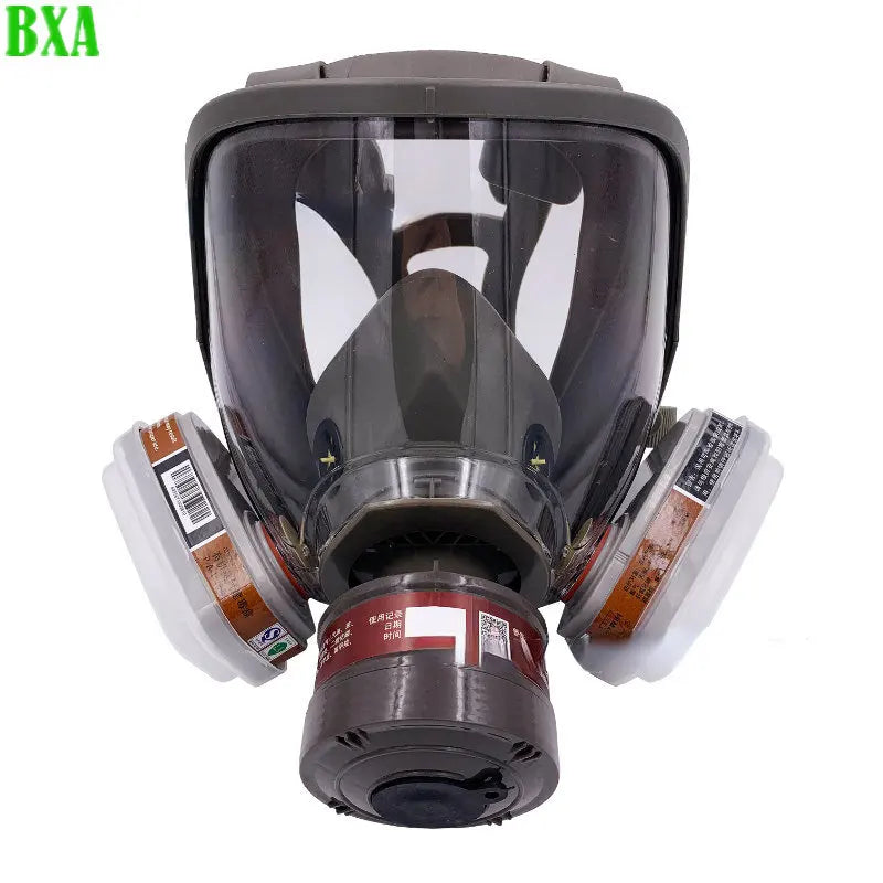 Protective Scratch Resistant Industrial Painting Spray Protection Respirator Full Face Gas Mask Safety Dust Filter Replaceable