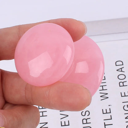 1PCS Natural Rose Quartz Mushroom Stone Gouache Scraping Board Facial Massager Guasha Board Skin Care Facial Lifting Tool