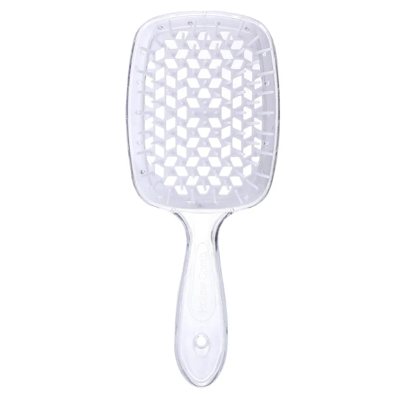 BXA Fluffy Modeling Comb Mesh Comb Hairdressing Hair Smoothing Honeycomb Comb Plastic Massage Comb Dry and Wet Hollow Comb