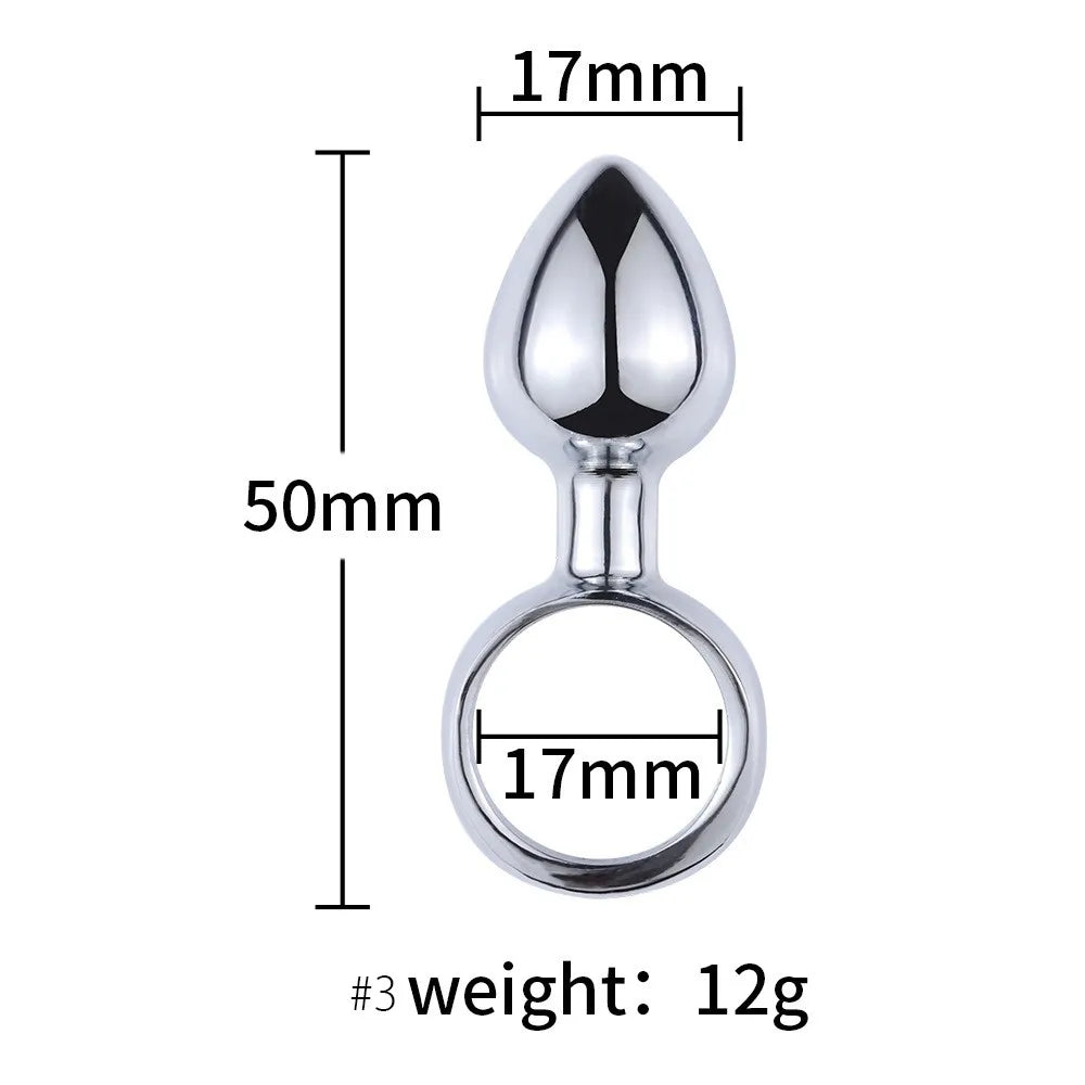 1PCS Metal Mini Anal Plug for Advanced Anal Play Hot/Cool Play Butt Plug Anal Beads Masturbation Anal Sex Toys for Women Men