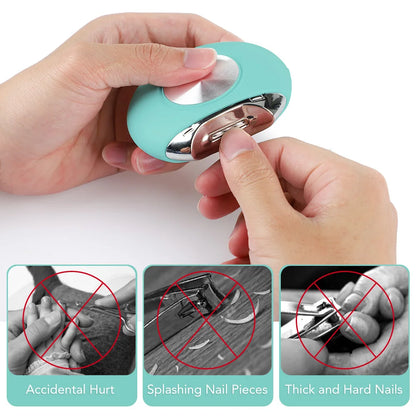 Electric Automatic Nail Clipper for Trimming Nails Nails Pedicures Fingers Toes Scissors Nail Splinter Containers