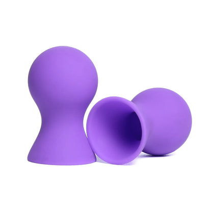 A Pair Silicone Nipple Sucker Pump Suction Cup Breast Massager Clitoris Stimulator Sex Toys for Man Woman Flirting Products