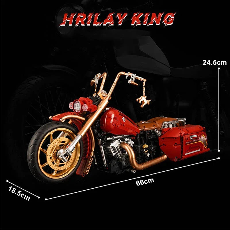 Technical 2111Pcs MOC Motorcycle Retro Racing Car Model Building Blocks City Speed Vehicle Motorbike Bricks Toys Adult Gifts