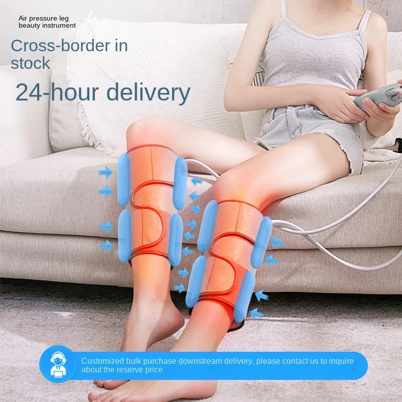 Leg Massager Calf Air Wave Fully Automatic Air Pressure Massager Household Electric Hot Compress Leg Beauty Device Machine