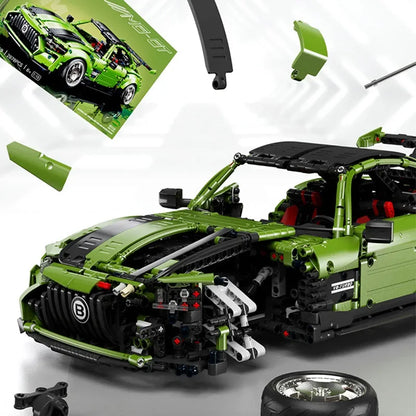 2878Pcs Technical MOC Super Sport Car Model Building Blocks City Famous Racing Speed Vehicle Bricks Toys Kids Adult Gifts