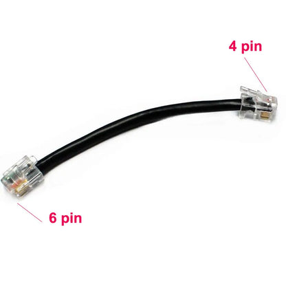 Walkie Talkie 5pcs Short Front Panel Separate 6pin to 4pin Cable for ICOM IC-2820 IC-2820H IC-E2820 Car Mobile Radio 10cm Long