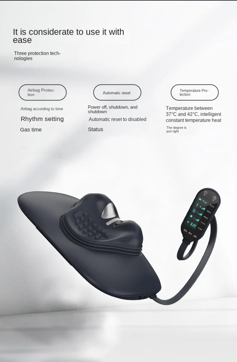 Cervical Neck Massager Refers To A Cervical Traction And Pressure Pillow Neck Pain Heating Cervical Pulse Massager