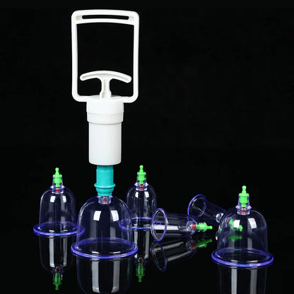 Vacuum Cupping Glasses Set 6/12 Massage Body Cups Anti-cellulite Health Care Suction Cup Physiotherapy Jars Cupping Therapy Set