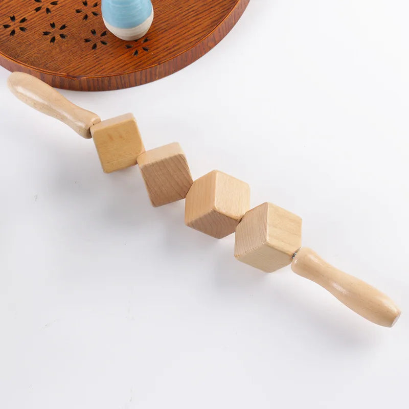 1pc Wooden Body Massage Roller Foot Reflexology Acupuncture Thai Massage Roller Therapy Meridians Scrap Lymphatic Health Care