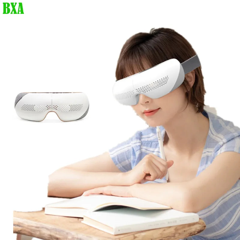 Smart Eye Massager Collapsible Airbag Vibration Eye Care Instrument Hot Compress Bluetooth Massage Glasses Fatigue Pouch Wrinkle