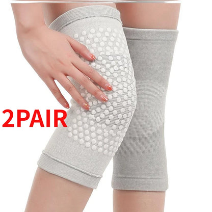 Knee Warmer Strap Arthritis Muscle Relax Joint Injury Recovery Knee Warmer Strap Massage Leg Warmer 1 Pair of Support Knee Pads