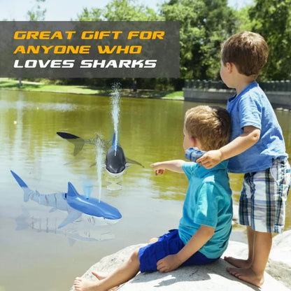 Smart Rc Remote Controlled Shark Charging Bionic Electric Motor Fish Simulation Rocking Fish Summer Children's Water Toys