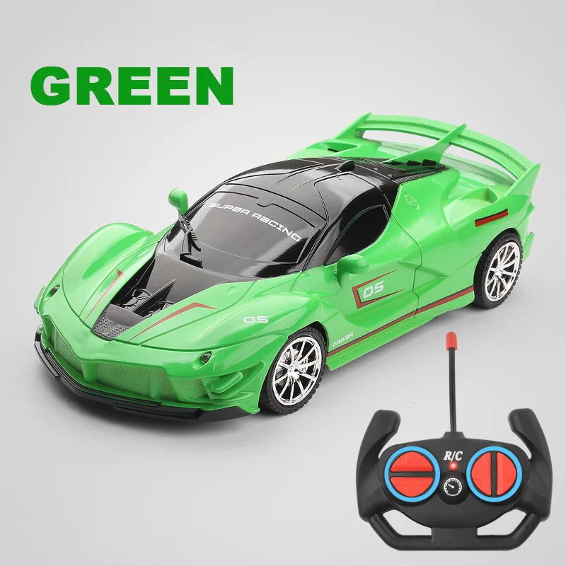 1:18 4DWC RC Car With Led Light  Radio Remote Control Cars Sports Car High-speed Drift Car Boys Toys For Children