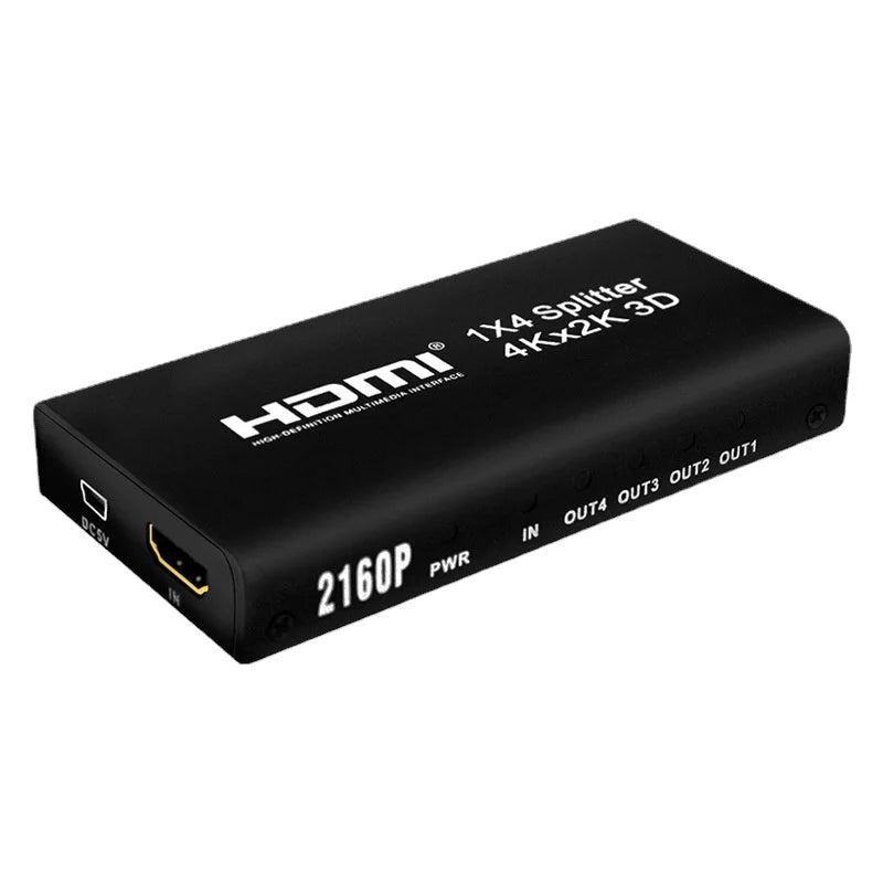 4K*2K HDMI Splitter - 1X4 HDMI Distribution Amplifier, High Definition, 3D Support, 1 Input 4 Output