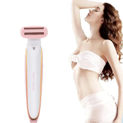 BXL-812 USB Rechargeable Women Electric Shaver For Facial Body Hair Trimmer Bikini Lady Hair Remover Legs Grooming Razor Wet Dry