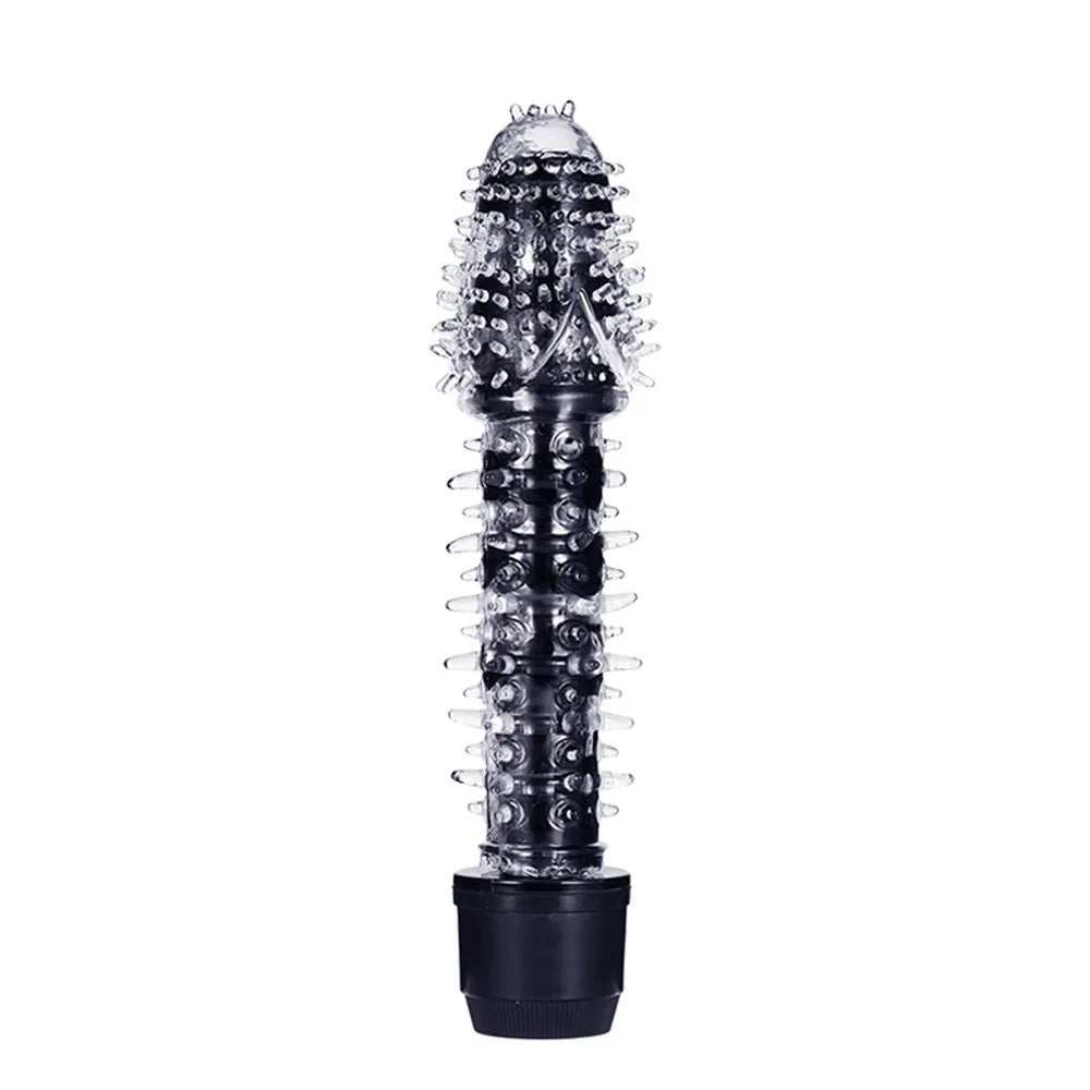 1PCS Vibration Mace with Removable Goad Wolf Tooth Sleeve Dildos Clitoris Stimulator G-Spot Masturbator Sex Toy for Women