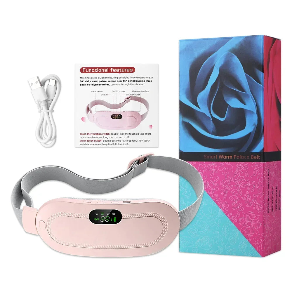 Portable Heating Pad Menstrual Heating Massager Belt Abdominal Belt Period Relief Hot compress and warm uterine device