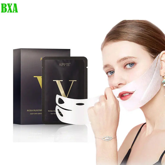 1/5PCS V-line Face Slimming Mask Double Chin Puffy Lifting Firming Bandage Masks Moisturizing Gel V Shape Face Skin Care Mask