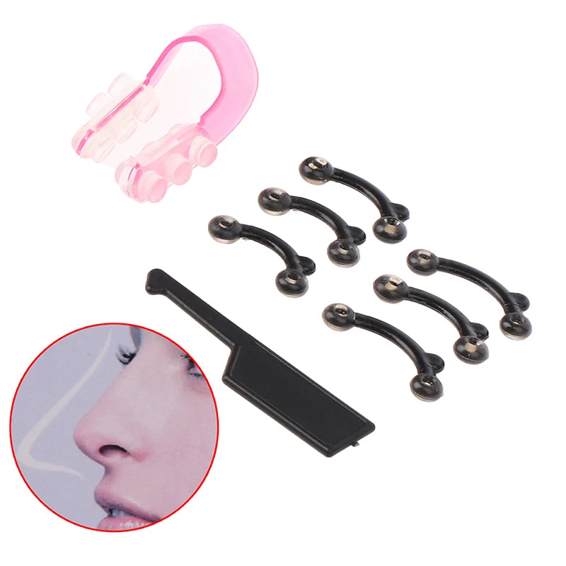 1Set Female Upper Nose Clip 3 Sizes Beauty Upper Nose Lifting Bridge Plastic Massage Tool Painless