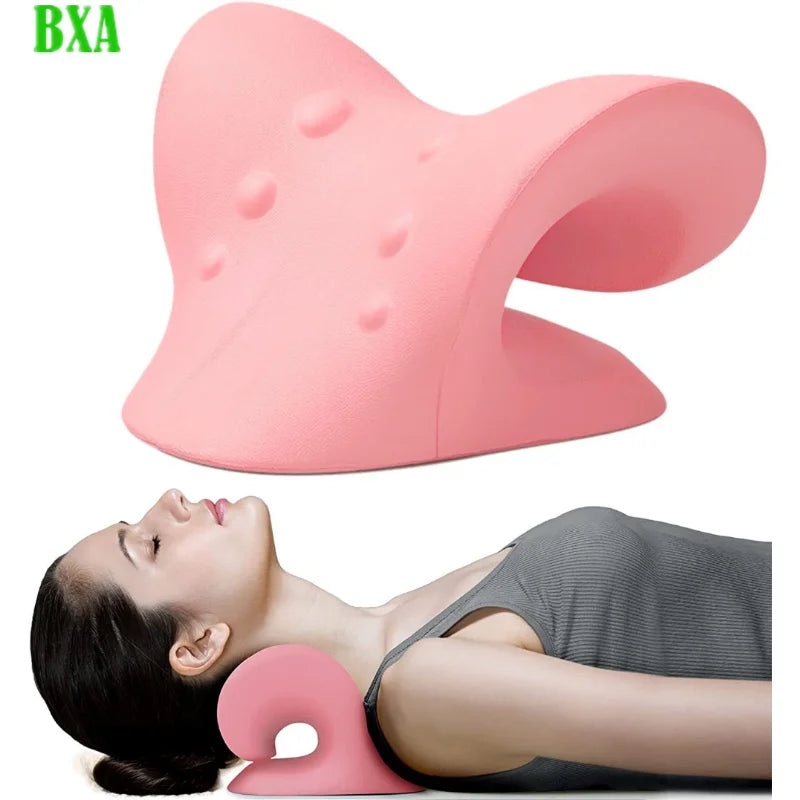 Massage Pillow Relieve Pain Spine Correction Neck Shoulder Stretcher Cervical Spine Stretch Gravity Muscle Relaxation Traction