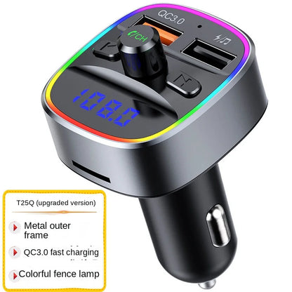 T25 Series Car MP3 Bluetooth Player Car Charger Fast Charging T25Q Bluetooth Hands-Free FM Transmitter