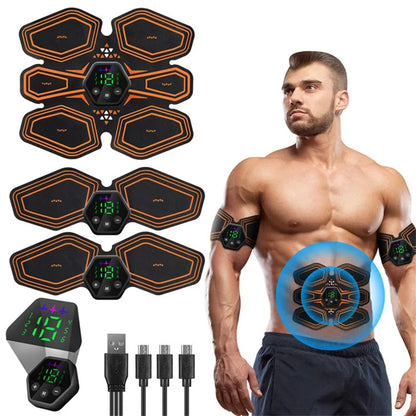 Electric Body Massager EMS Abdominal Muscle Stimulatior Wireless Slimming Weight Loss Sticker Fat Burning Unisex Fitness Patch