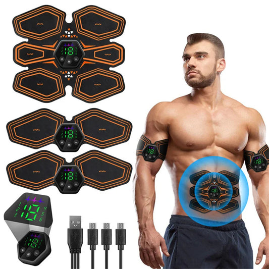 Electric Body Massager EMS Abdominal Muscle Stimulatior Wireless Slimming Weight Loss Sticker Fat Burning Unisex Fitness Patch