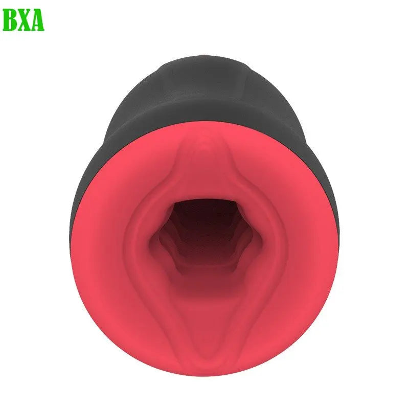 Soft Silicone Oral Sex Blowjob Sex Deep Throat Rolling&Rotating Male Masturbator Heating Shaking Glans Exerciser for Men