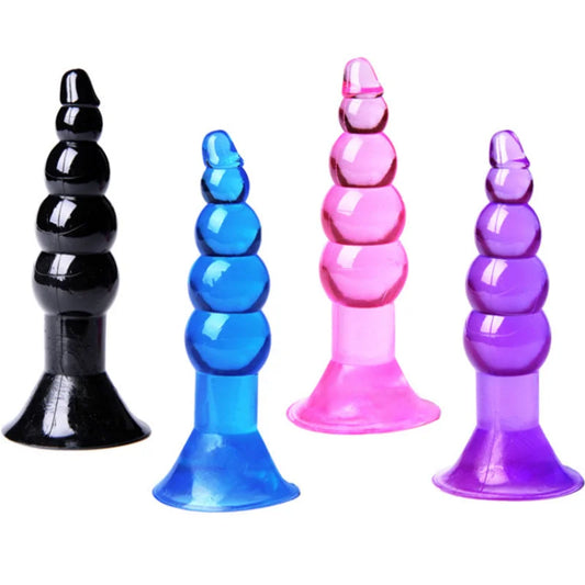 1PCS Anal Sex Toys For Men Women Suction Base Silicone Butt Plug Adult Game For Couple Flirting Sucker Anus Plug Toy Anal Beads