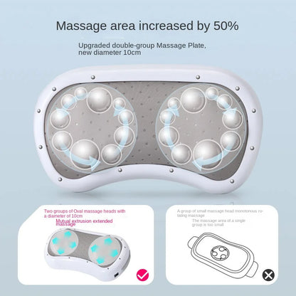 Electric Abdominal Massager with Vibration Heating Slimming Health Care Deep Knead Abdomen Instrument Body Massage Physiotherapy