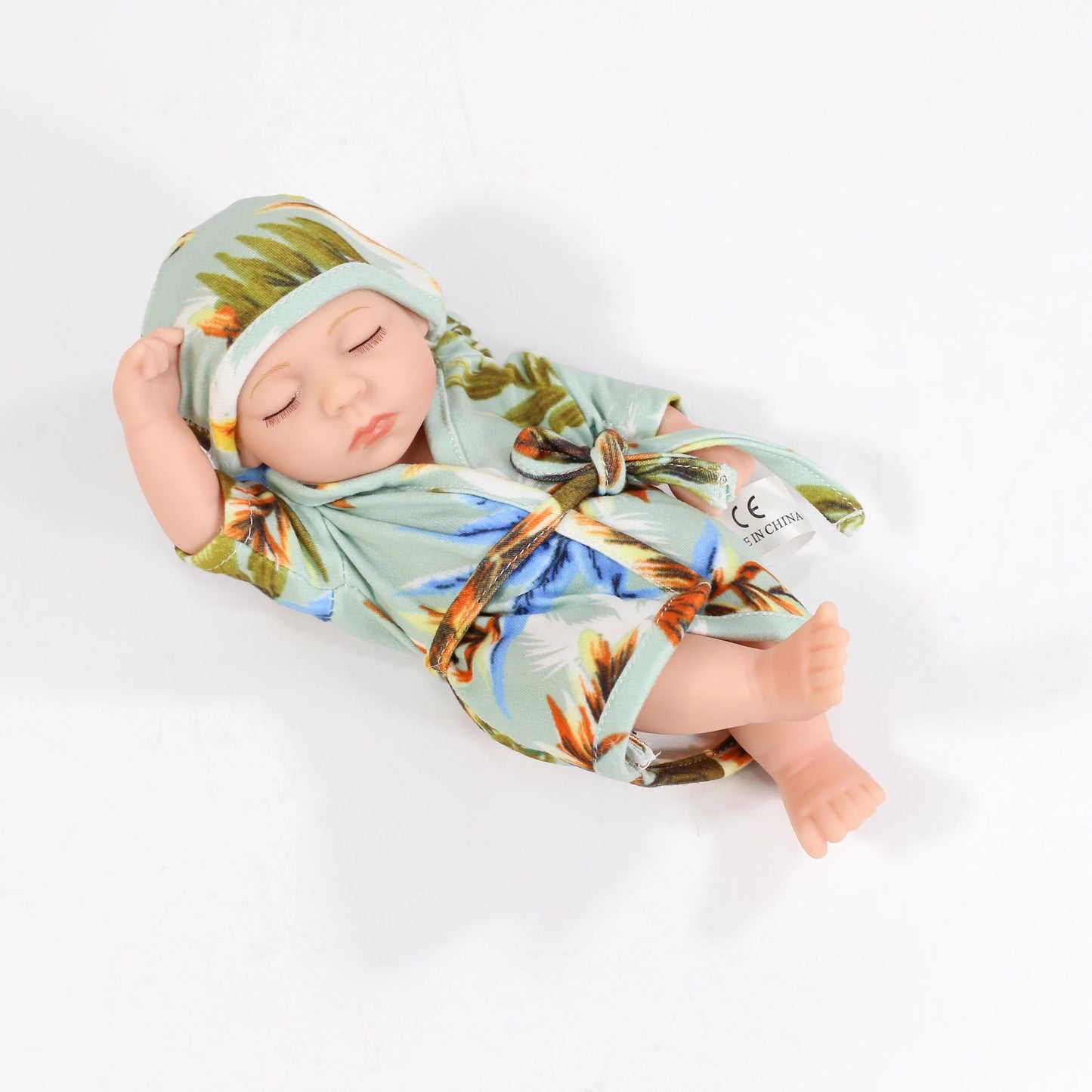 19cm Silicone Reborn Dolls Lifelike Reborn Baby Toys Waterproof Doll Cute Mini Sleep Soother Doll for Girls Birthday Gift