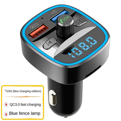 T25 Series Car MP3 Bluetooth Player Car Charger Fast Charging T25Q Bluetooth Hands-Free FM Transmitter