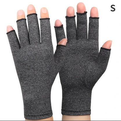 1PCS Protective Gloves Hand Brace Women Men Therapy Wristband Hemp Grey Compression Arthritis Gloves Wrist Support Cotton Joint