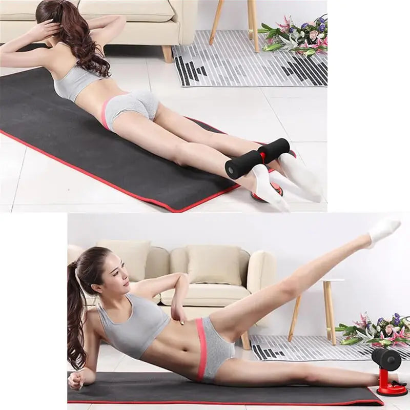 5 Levels Adjustable Sit-Ups Gym Equipment Exercised Abdomen Arms Stomach Thin Fitness Suction Cup Type Self-Suction abs machine