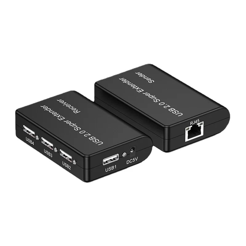 USB Splitter 1 To 4 | Factory Direct | USB 2.0 Network Extender 100m | New USB To RJ45 Converter