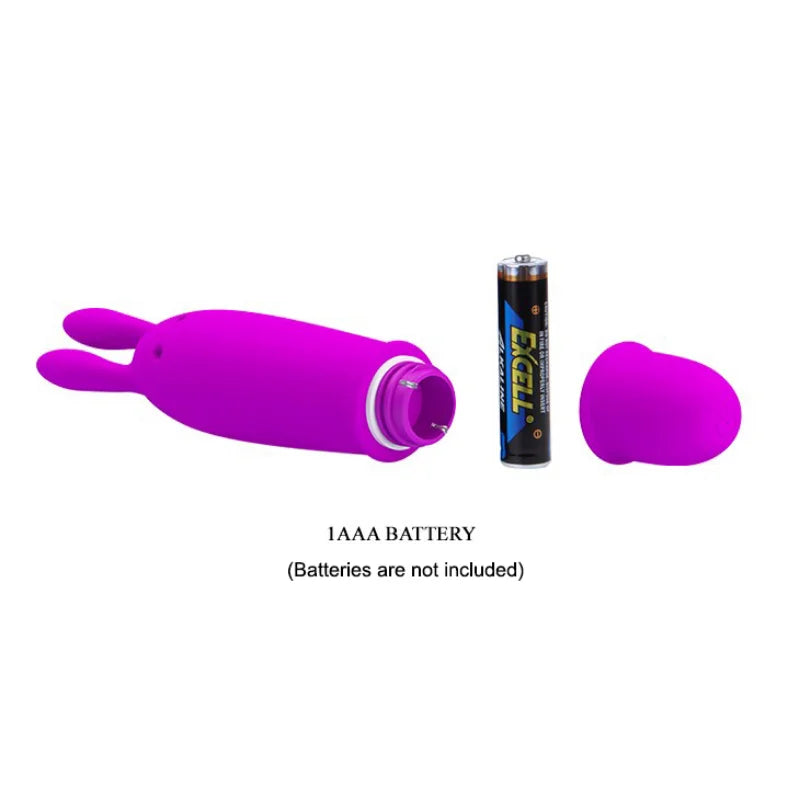 Soft Silicone 10-Modes Strong Vibrating Waterproof G-spot Rabbit Vibrator Vibrating Egg Masturbator Mini Sex Toys for Women