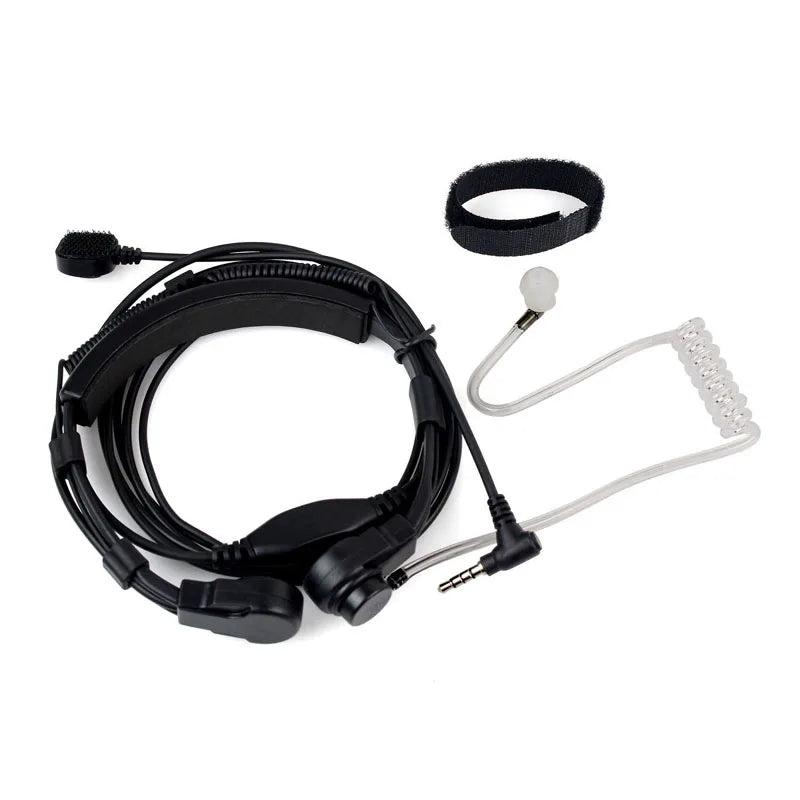 YAESU 1Pin Finger Throat Flexible Air Tube PTT MIC Earphone Headset Microphone for VERTEX VX-2R VX-3R VX-5R VX-160 FT-60R Radio