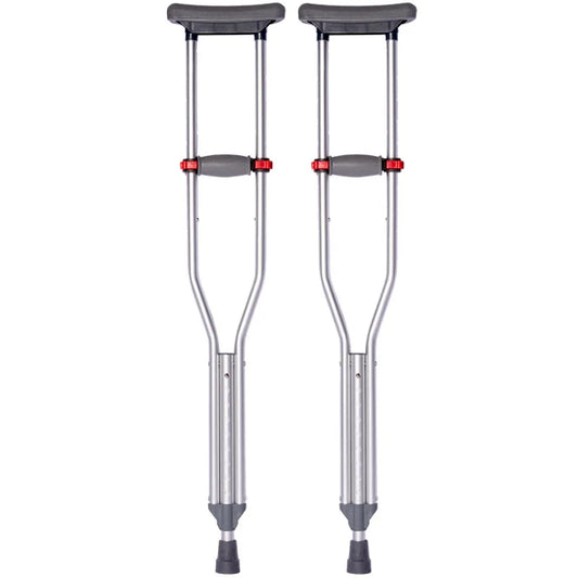 Stainless Steel Aluminum Allo Single Crutch Walking Aid  Armpit Crutches Double Crutches Walker Elderly Rehabilitation Toddler