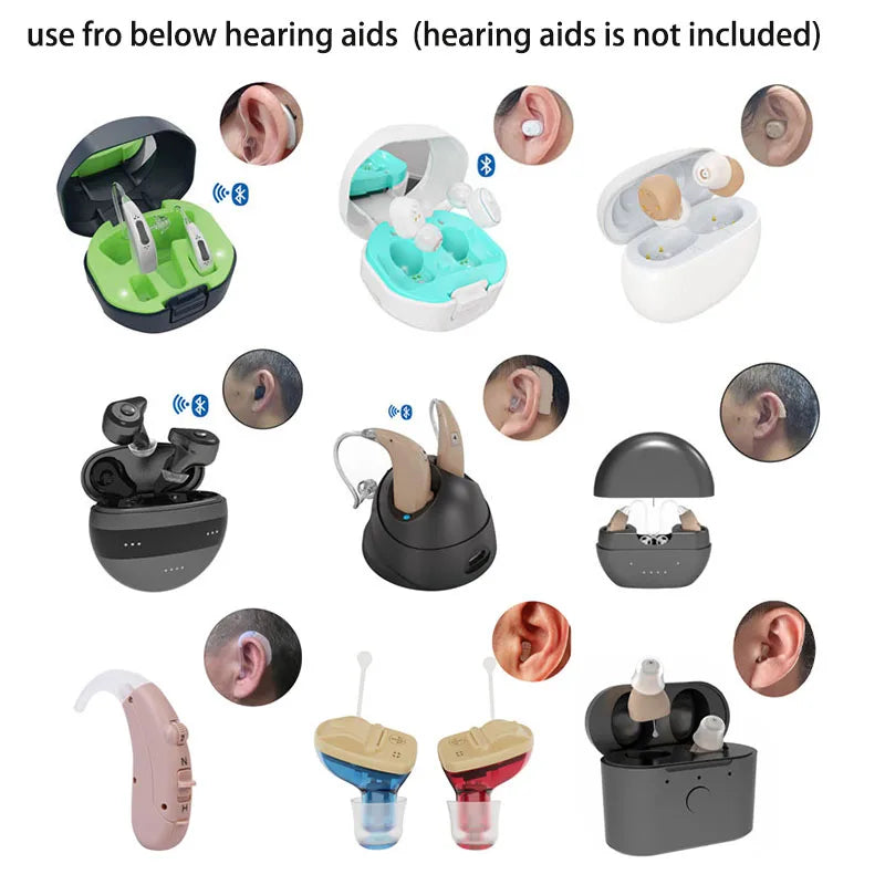 10/100PCS Set Hearing Amplifier Cleaning Brushes with Wax Loop Magnet Hearing Aid Brush for Earbuds Headphone Ear Care Accessory