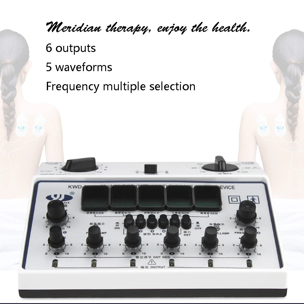 NEW KWD 808I 6 Channels Ten Units Multi-purpose Acupuncture Stimulator Health Massager Electrical Neuromuscular Stimulator