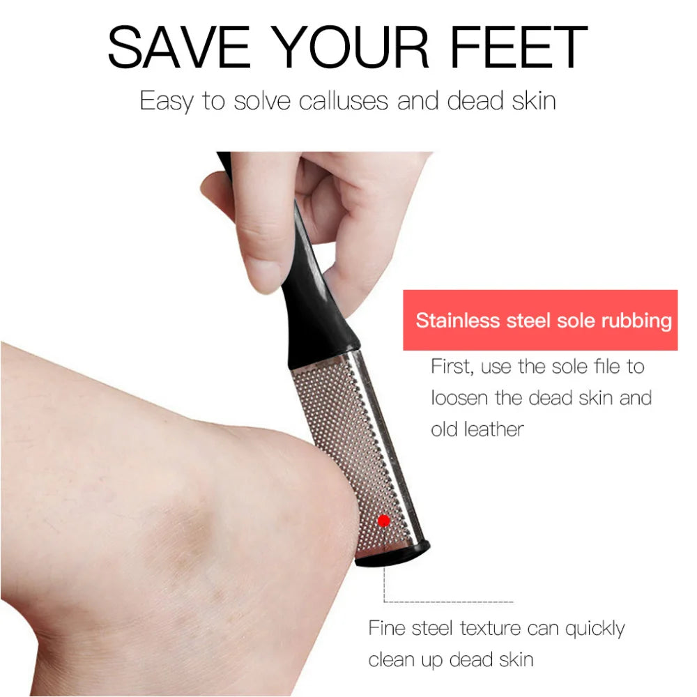 1PCS Double Sided Foot File, Professional Heel Grater, Hard Dead Skin Exfoliator, Pedicure File, Foot Grater