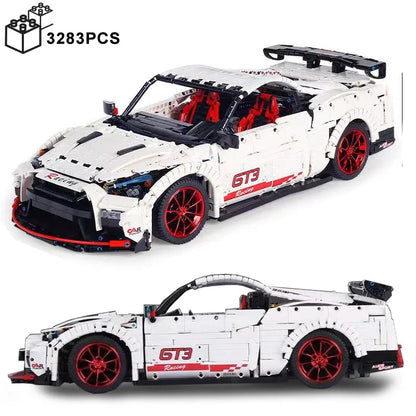 3358PCS Technical 1:8 Nissan MOC Sport Car Building Blocks City Vehicle Construction Bricks Set Toys Gifts for Kids Boy Adult