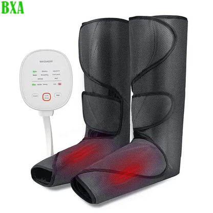 New Air Compression Electric Leg Massager Circulation Calf Neuropathy for Calves Legs Ankles and Feet 3 Intensities 6 Modes