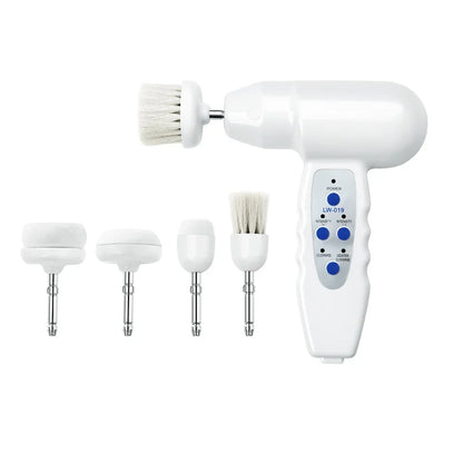 New Electric Facial Brush 5 in1 Rotary Face Brush Blackhead Deep Cleansing Face Cleaner Massager Personal Home Use Skin Care