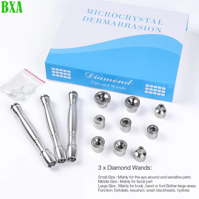 New 3-in-1 Diamond Microdermabrasion Machine Water Spray Exfoliating Beauty Machine Wrinkle Facial Peeling Machine