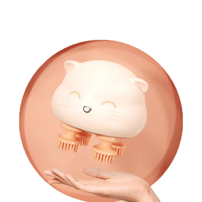 Mini Cat Head Massager Electric Scalp Automatic Kneading and Grasping Automatic Meridians Dredging Multi Claw Artifact