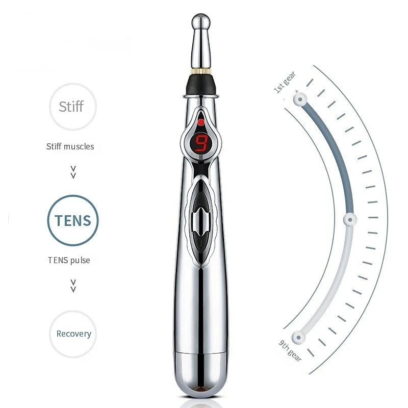 Rechargeable Electronic Acupuncture Pen Electric Meridians Laser Therapy Heal Massage Pen Meridian Energy Pen Relief Pain Tools