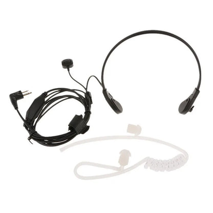 2Pin Throat Vibration Finger PTT Mic Earpiece Air Tube Headset Microphone for Motorola GP300 CT150 CT450 CP040 CP200 EP450 Radio