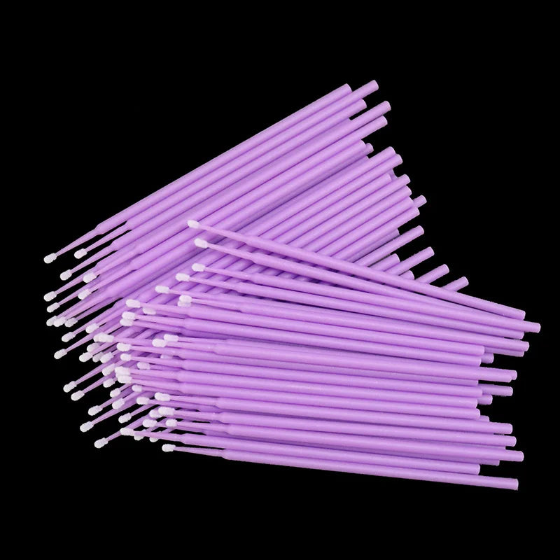 100pcs Individual Applicators Eyelash Mascara Wands Disposable Makeup Brushes Micro brushes Eyelash Extension Make up