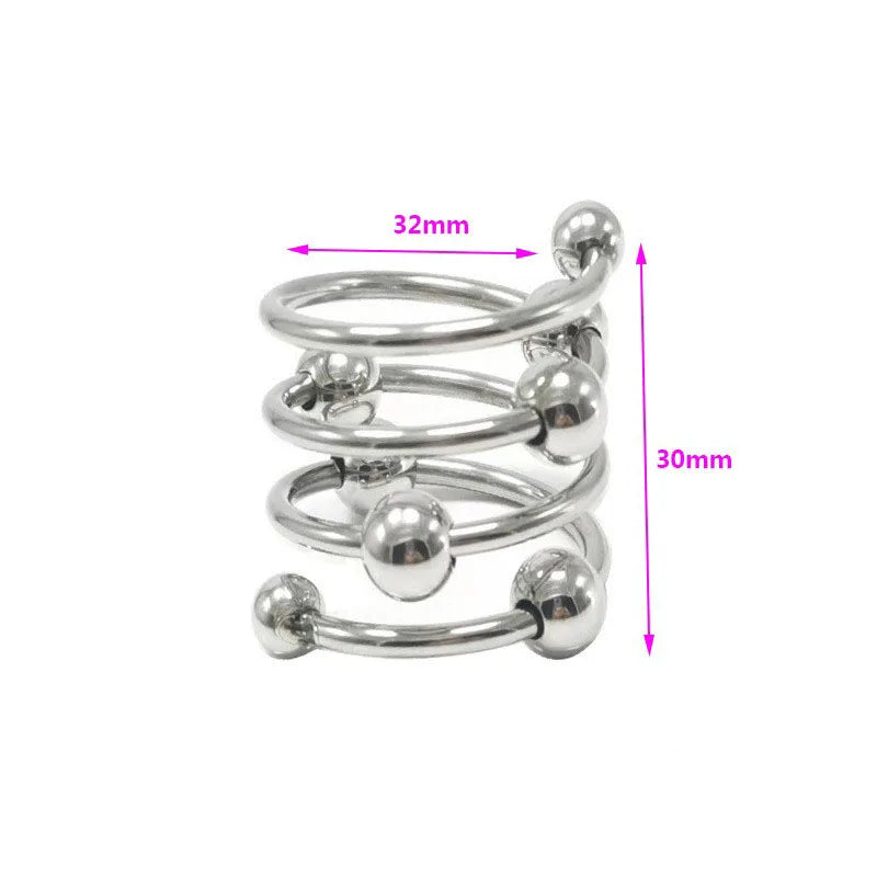 1PCS Metal Penis Loop Rings Cock Rings Sex Toys for Men Male Time Delay Premature Ejaculation Cock Ring for Couples